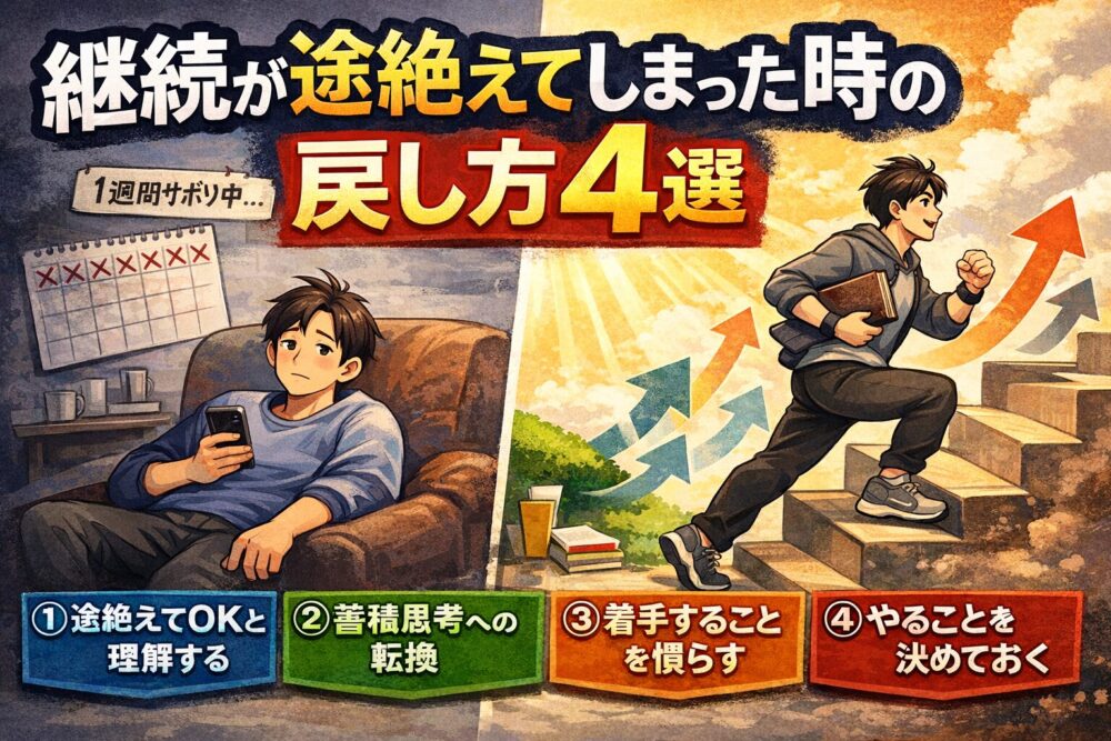 継続が途絶えてしまった時の戻し方