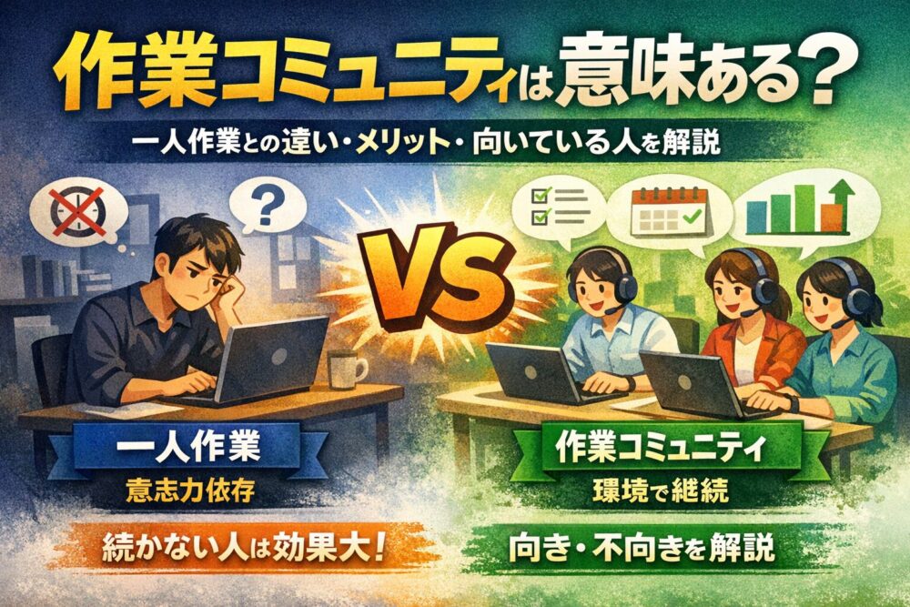 作業コミュニティは意味ある？