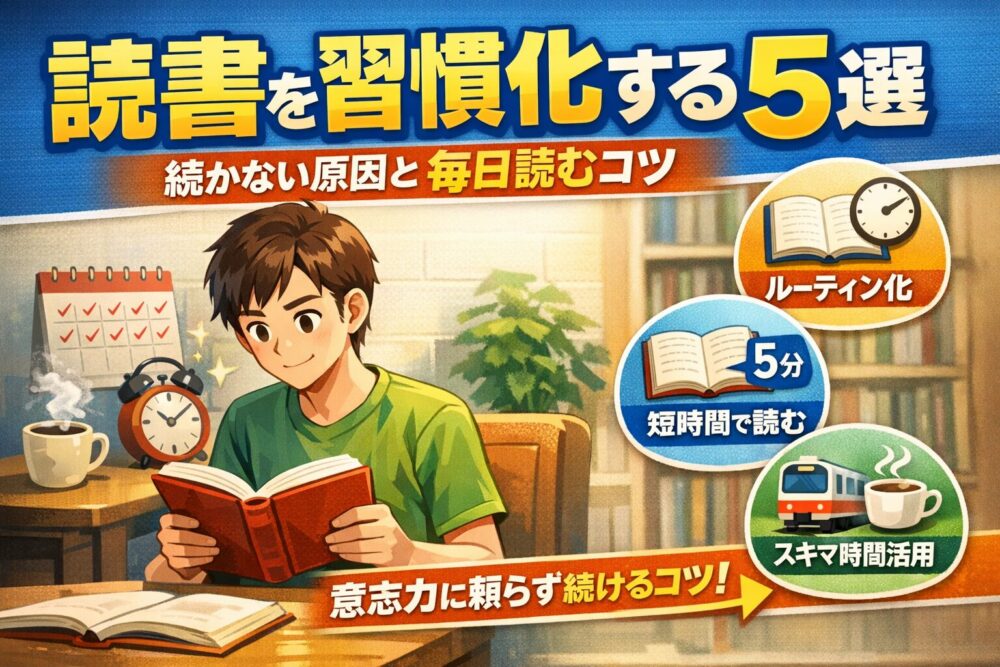 読書を習慣化する方法5選